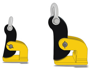 UCHWYT PRZEGUBOWY DO PRZENOSZENIA BLACH W PIONIE TYP UPX – WYKONANIE LEKKIE