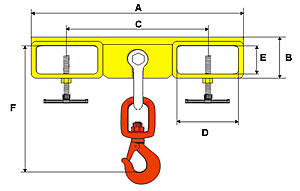 UCHWYT TRAWERSOWY DO W&Oacute;ZKA WIDŁOWEGO TYP UW